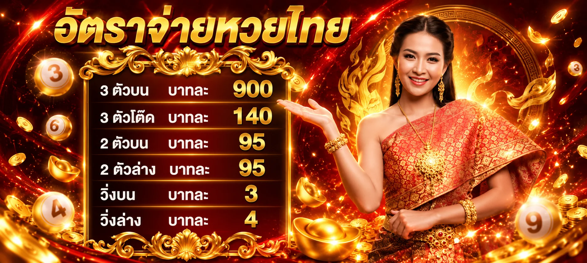หวยออนไลน์ UFABETBNB จ่ายสูงบาทละ 900 ครบทุกหวย